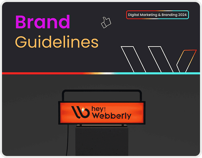 Hey Webberly Brand Guidelines Portfolio cover