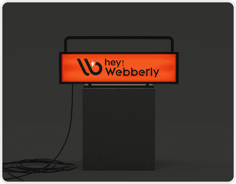 Hey Webberly Logo portfolio Cover